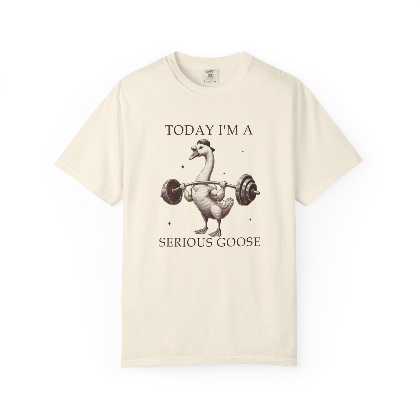 Today I'm a serious goose Unisex Garment-Dyed T-Shirt - Casual Vintage Style for Everyday Wear