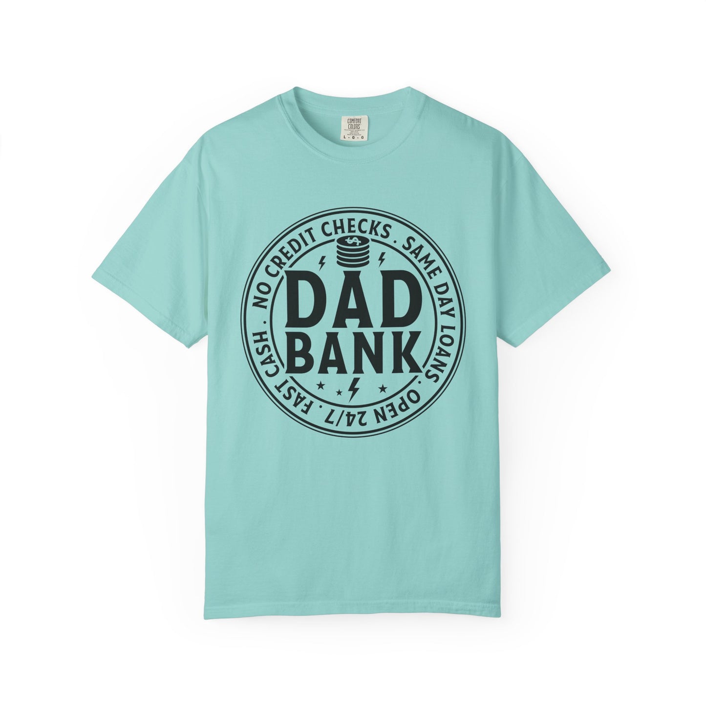 Dad bank funny Unisex Garment-Dyed T-Shirt - Casual Vintage Style for Everyday Wear