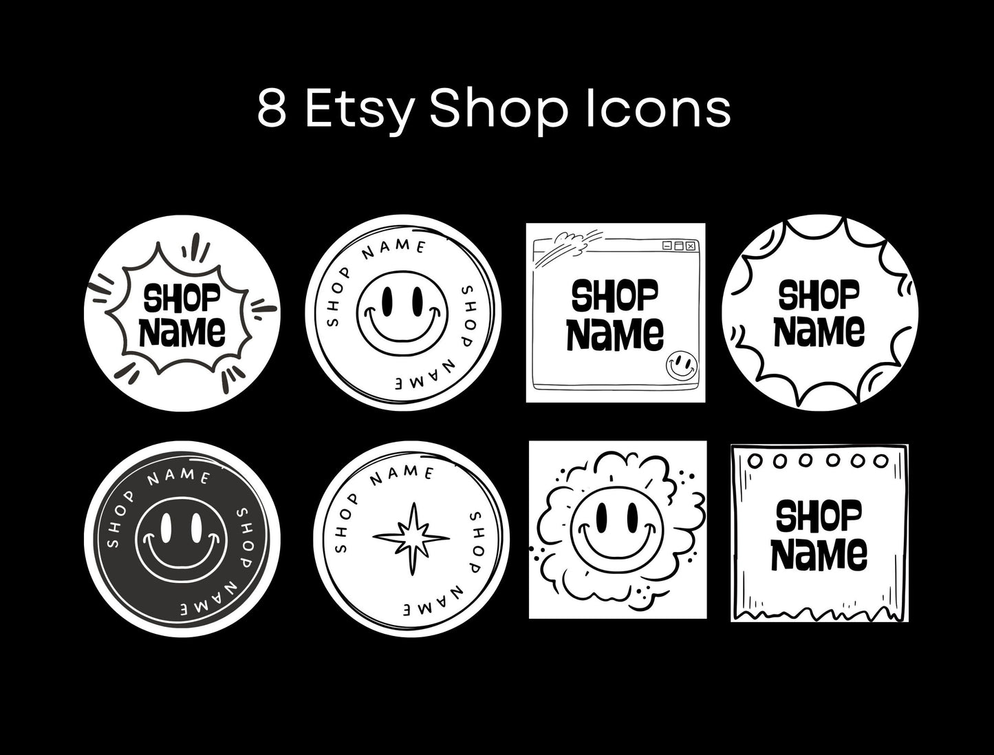 Etsy Shop Kit Comiko, Editable Canva Templates, Product Listing Photos Mockup, Etsy Seller Store Branding