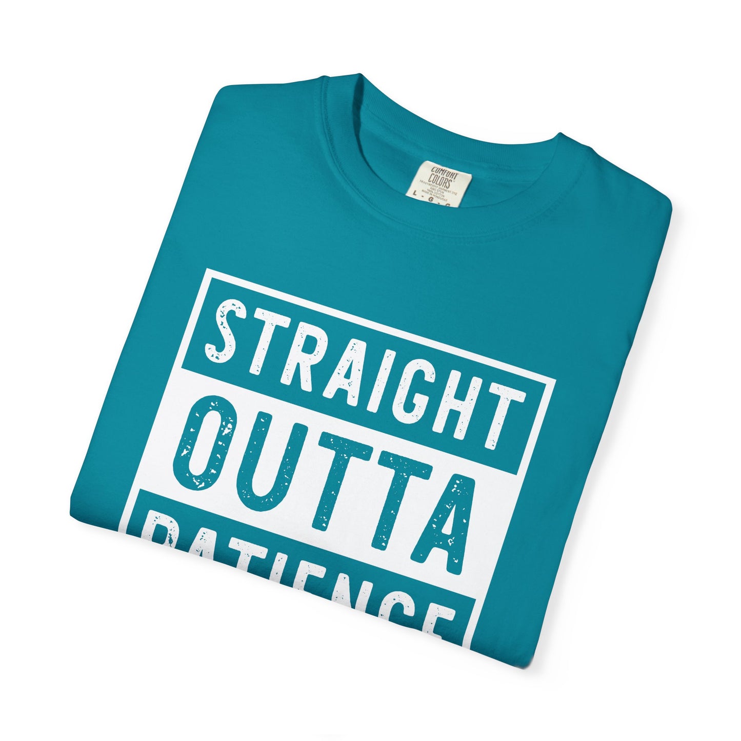 Straight outta patience mom life Unisex Garment-Dyed T-Shirt - Casual Vintage Style for Everyday Wear