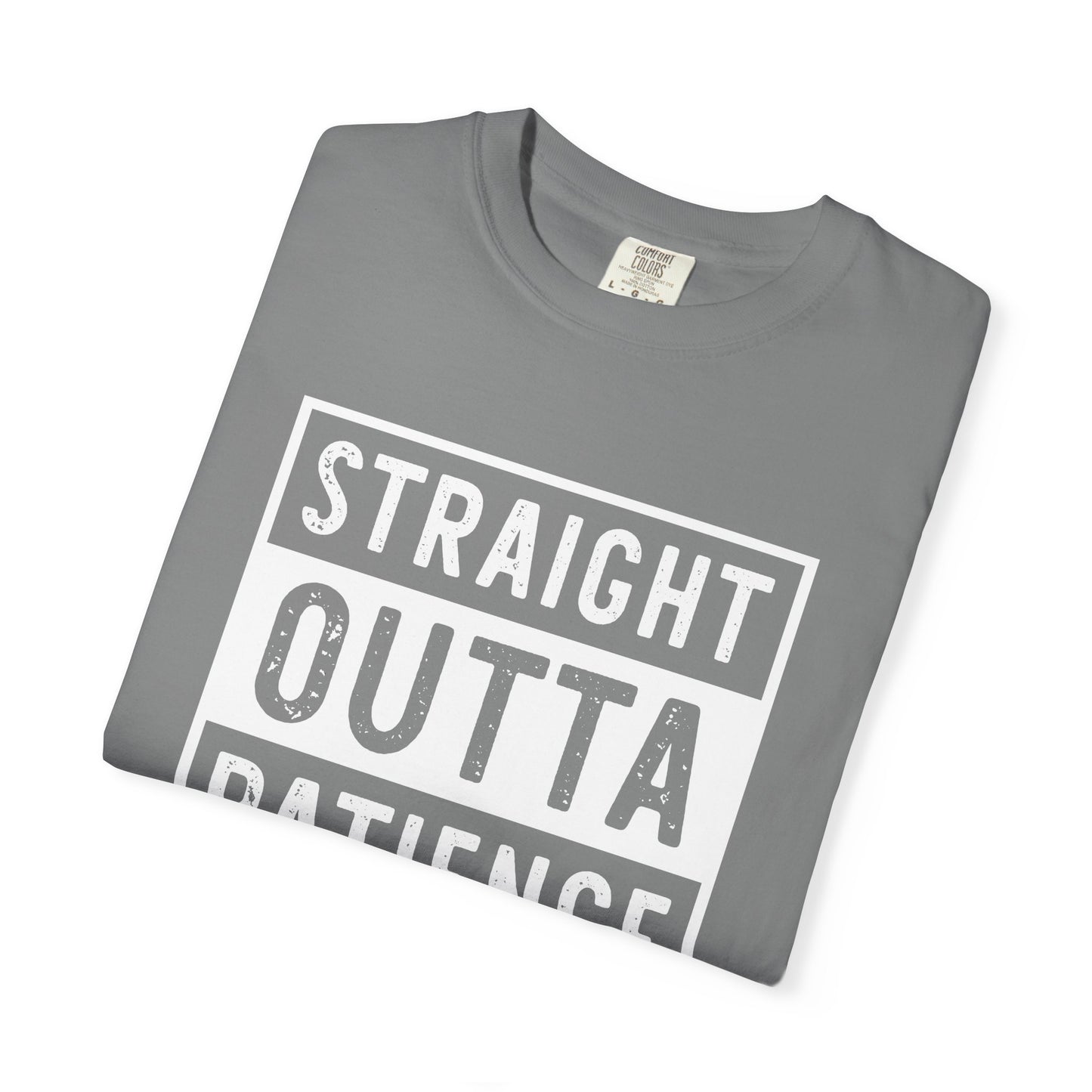 Straight outta patience mom life Unisex Garment-Dyed T-Shirt - Casual Vintage Style for Everyday Wear