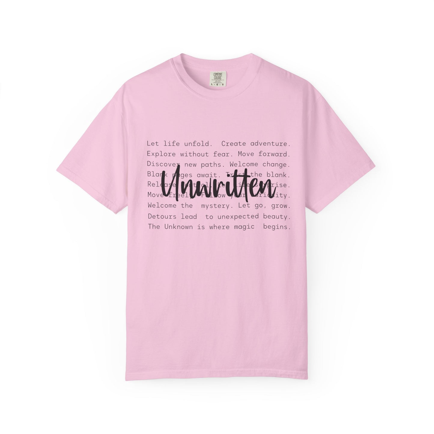 Unwritten Unisex Garment-Dyed T-Shirt - Casual Vintage Style for Everyday Wear