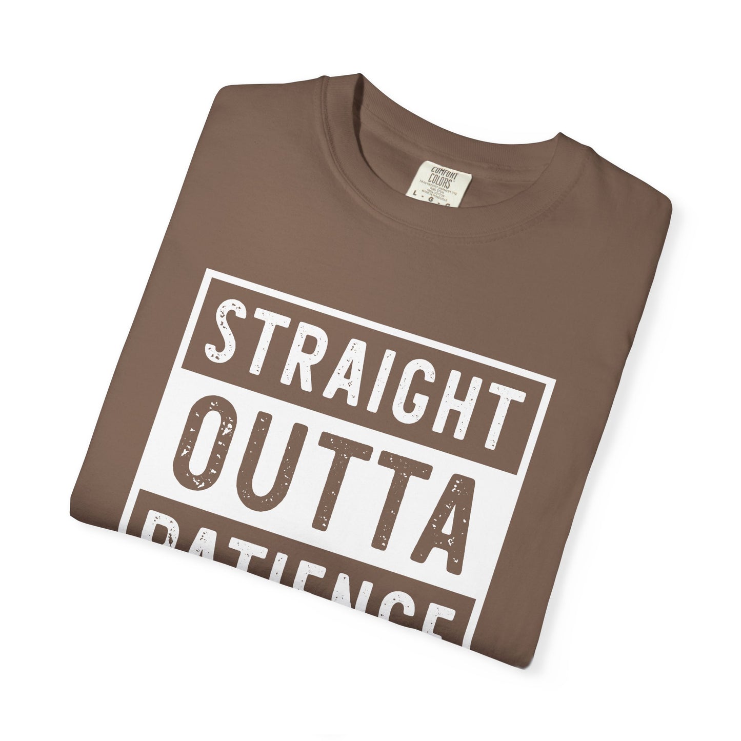 Straight outta patience mom life Unisex Garment-Dyed T-Shirt - Casual Vintage Style for Everyday Wear