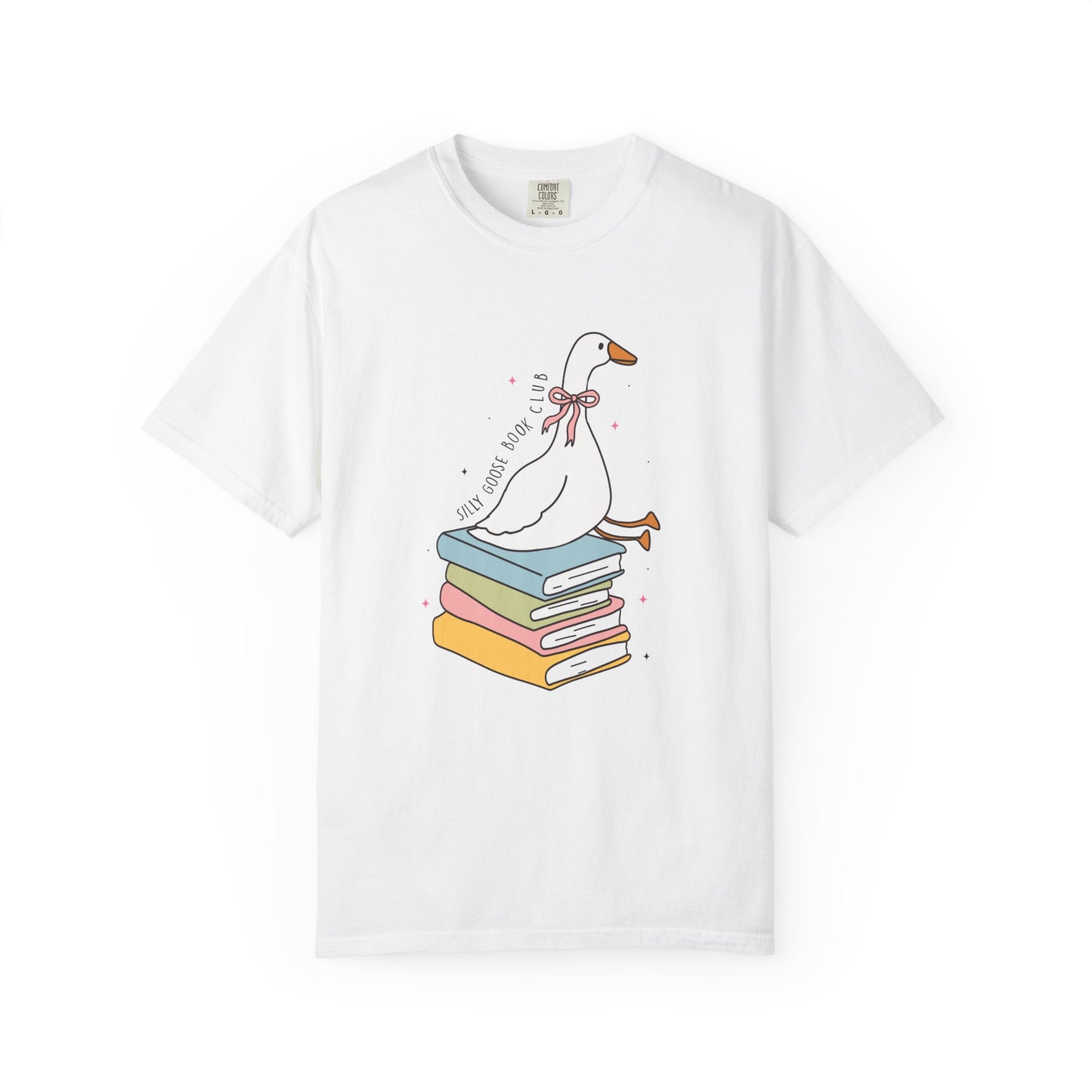 Silly goose book club Unisex Garment-Dyed T-Shirt - Casual Vintage Style for Everyday Wear