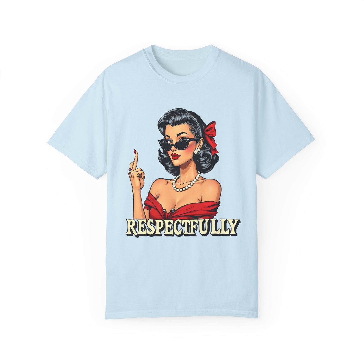 Respectfully Retro Unisex Garment-Dyed T-Shirt - Casual Vintage Style for Everyday Wear