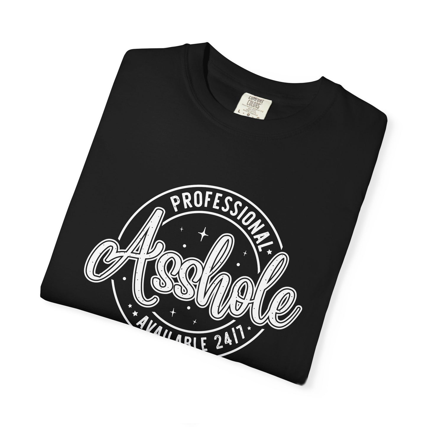 Professional asshole Unisex Garment-Dyed T-Shirt - Casual Vintage Style for Everyday Wear