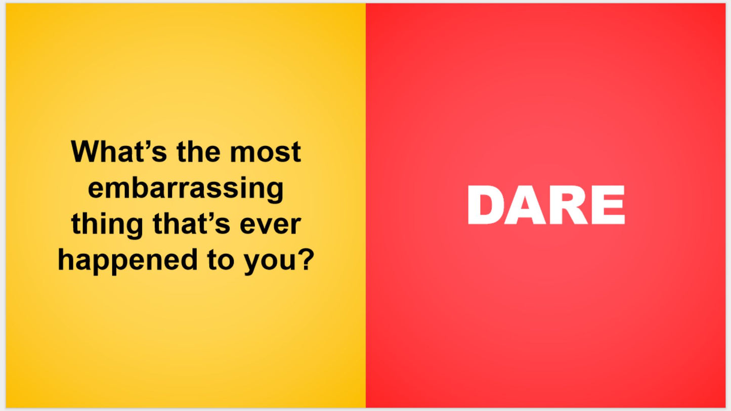 Truth OR Dare PowerPoint Game Adult Edition