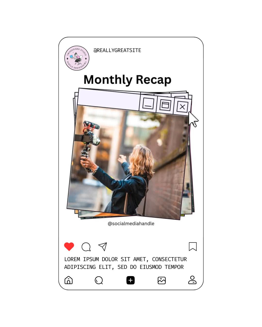 Monthly Recap Social Media Instagram