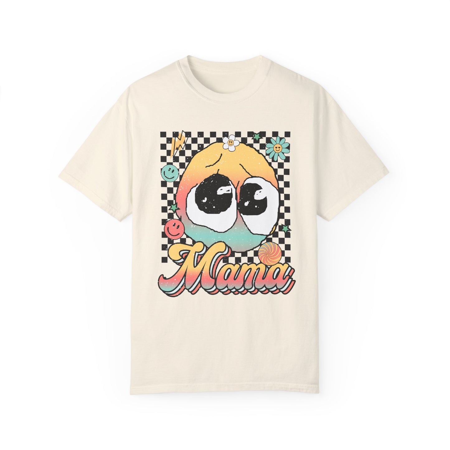 Mama Unisex Garment-Dyed T-Shirt - Casual Vintage Style for Everyday Wear