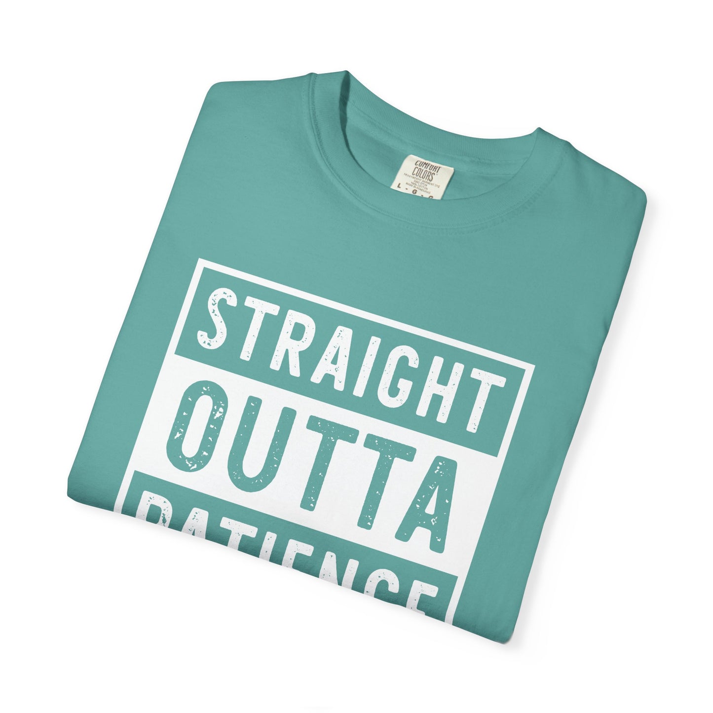 Straight outta patience mom life Unisex Garment-Dyed T-Shirt - Casual Vintage Style for Everyday Wear