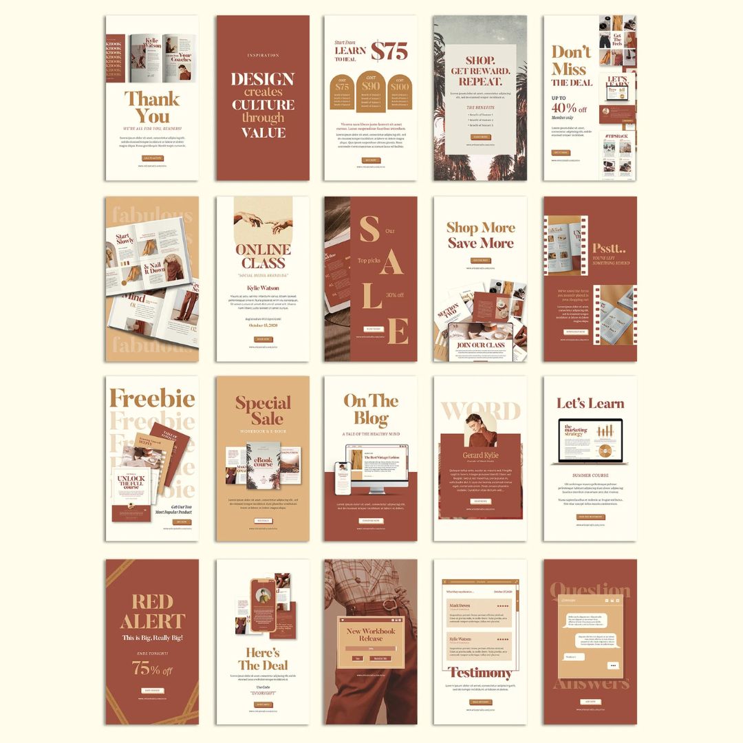 Coach Instagram Posts Using This Pastel Brand Style Theme