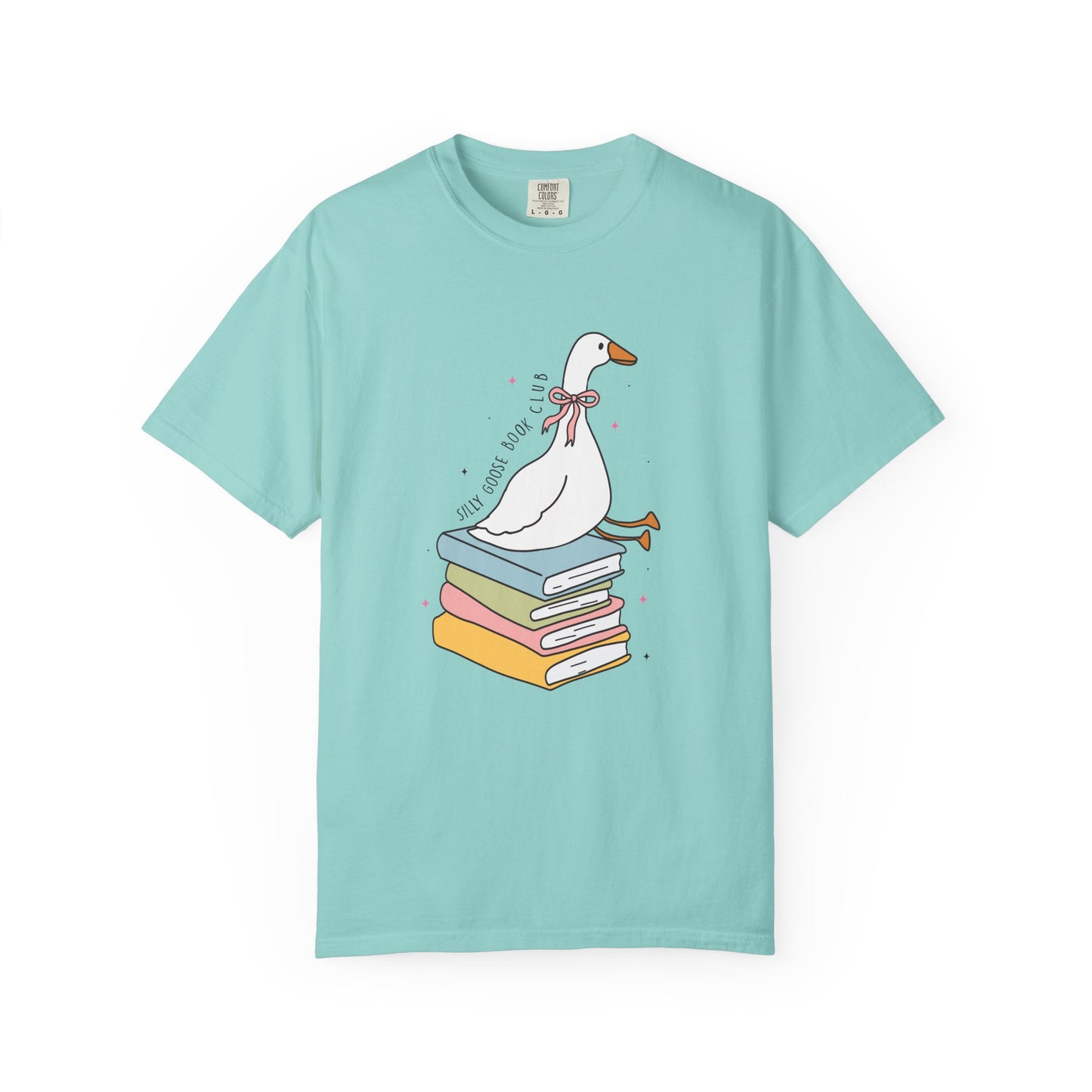 Silly goose book club Unisex Garment-Dyed T-Shirt - Casual Vintage Style for Everyday Wear