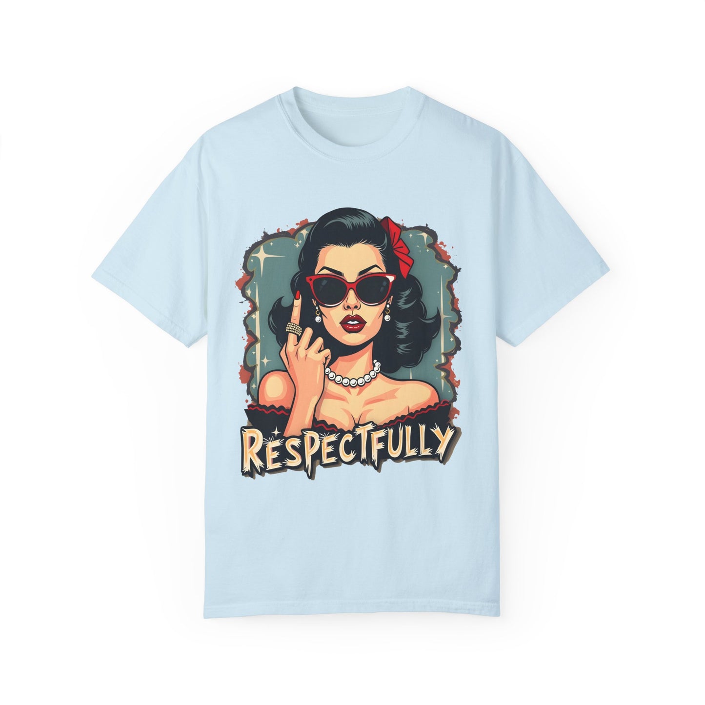 Respectfully Retro Unisex Garment-Dyed T-Shirt - Casual Vintage Style for Everyday Wear
