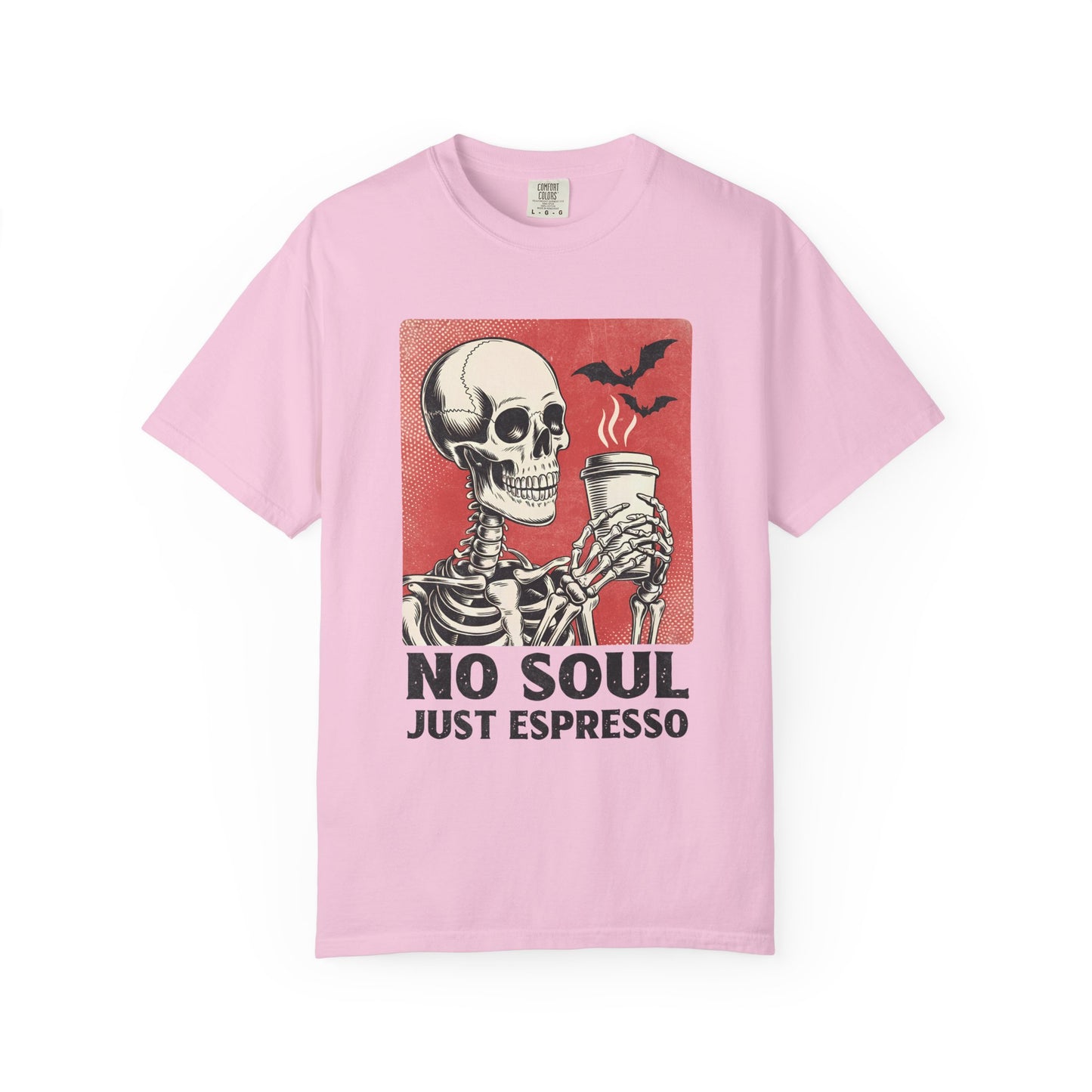 No soul just espresso Unisex Garment-Dyed T-Shirt - Casual Vintage Style for Everyday Wear