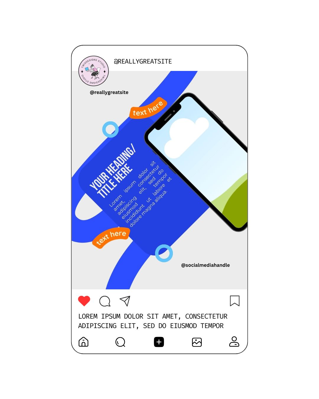 Promotional Social Media Instagram Reels Post Editable Canva Templates