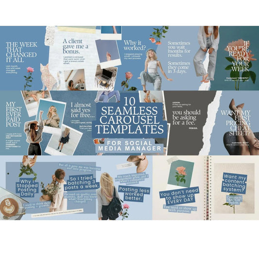 5 Seamless Instagram Carousel Posts for Your Business Using This Brand Style Theme