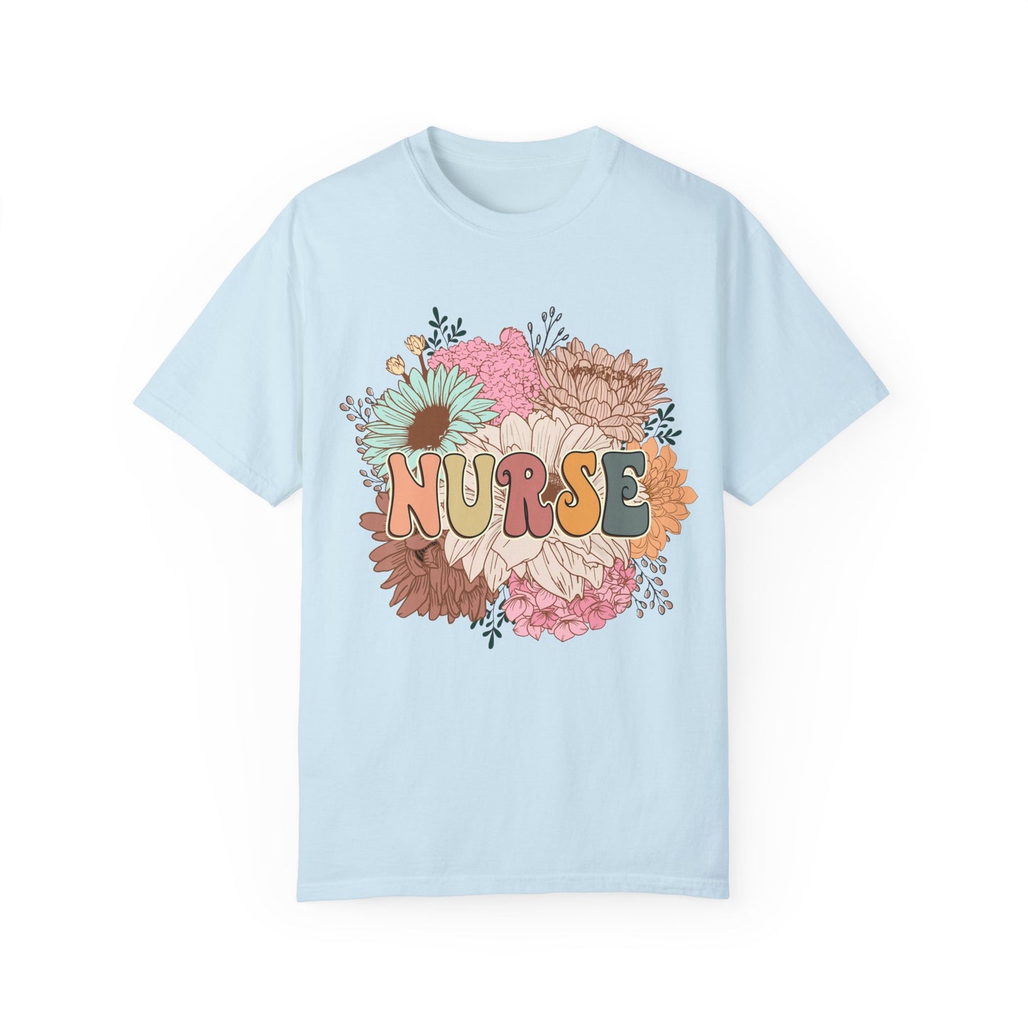 Nurse Retro Unisex Garment-Dyed T-Shirt - Casual Vintage Style for Everyday Wear