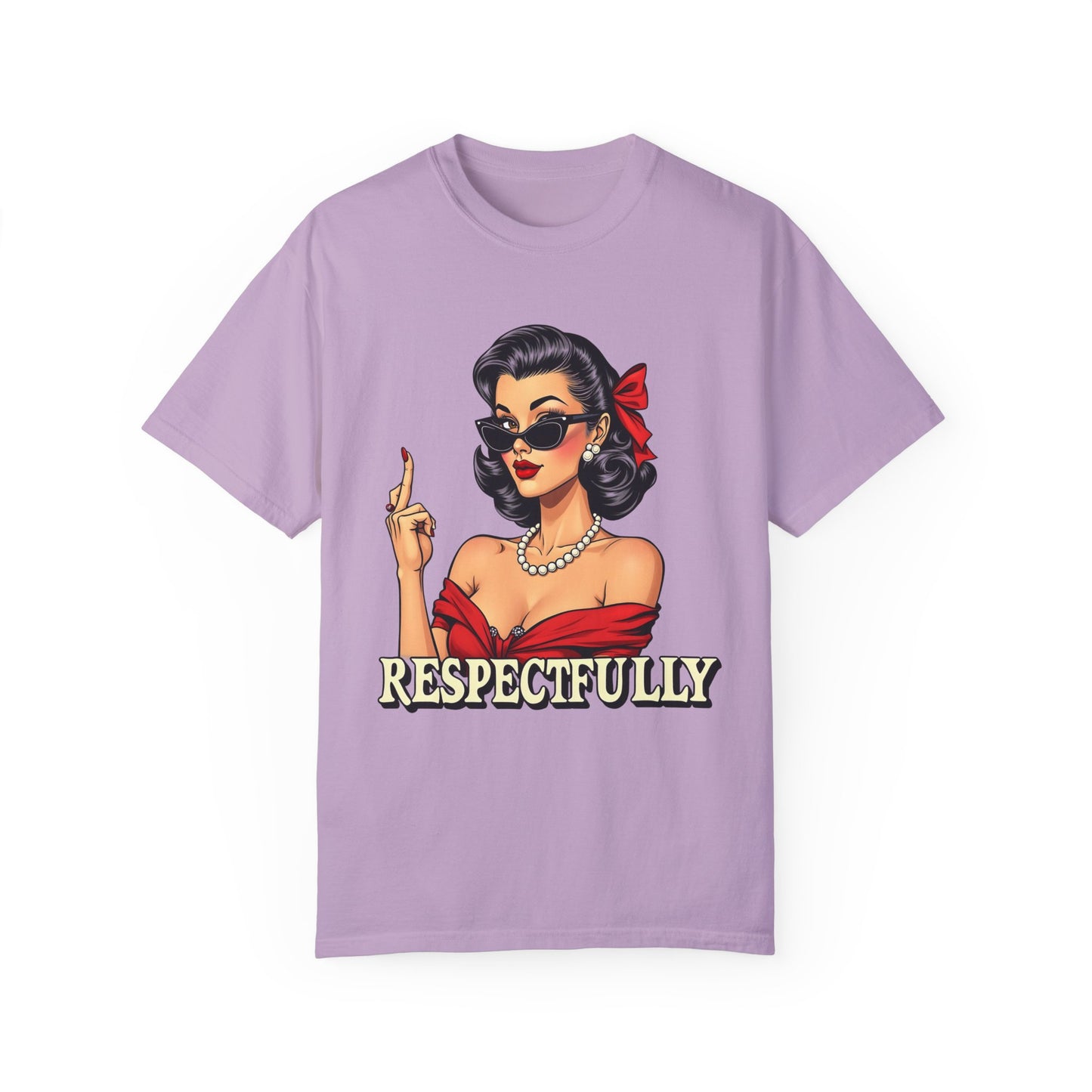 Respectfully Retro Unisex Garment-Dyed T-Shirt - Casual Vintage Style for Everyday Wear