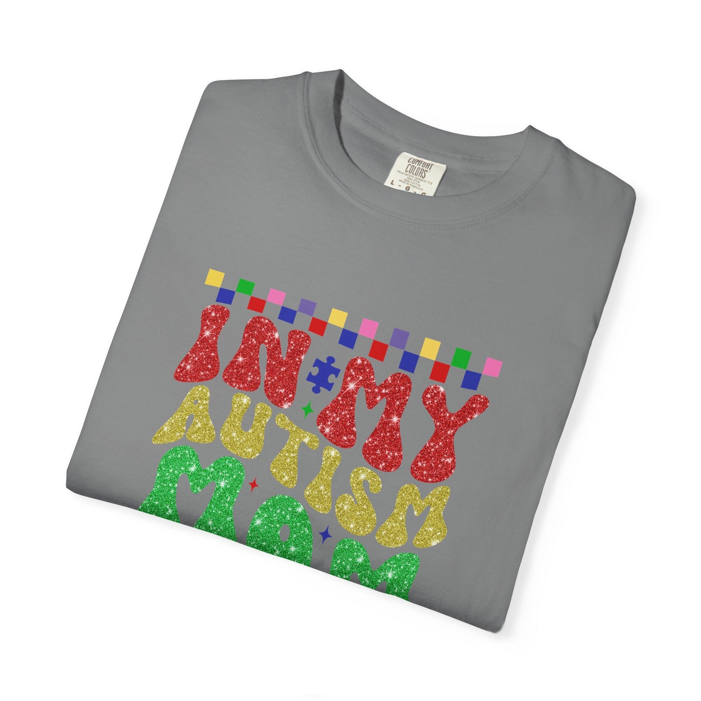 In my autism mom era club Unisex Garment-Dyed T-Shirt - Casual Vintage Style for Everyday Wear