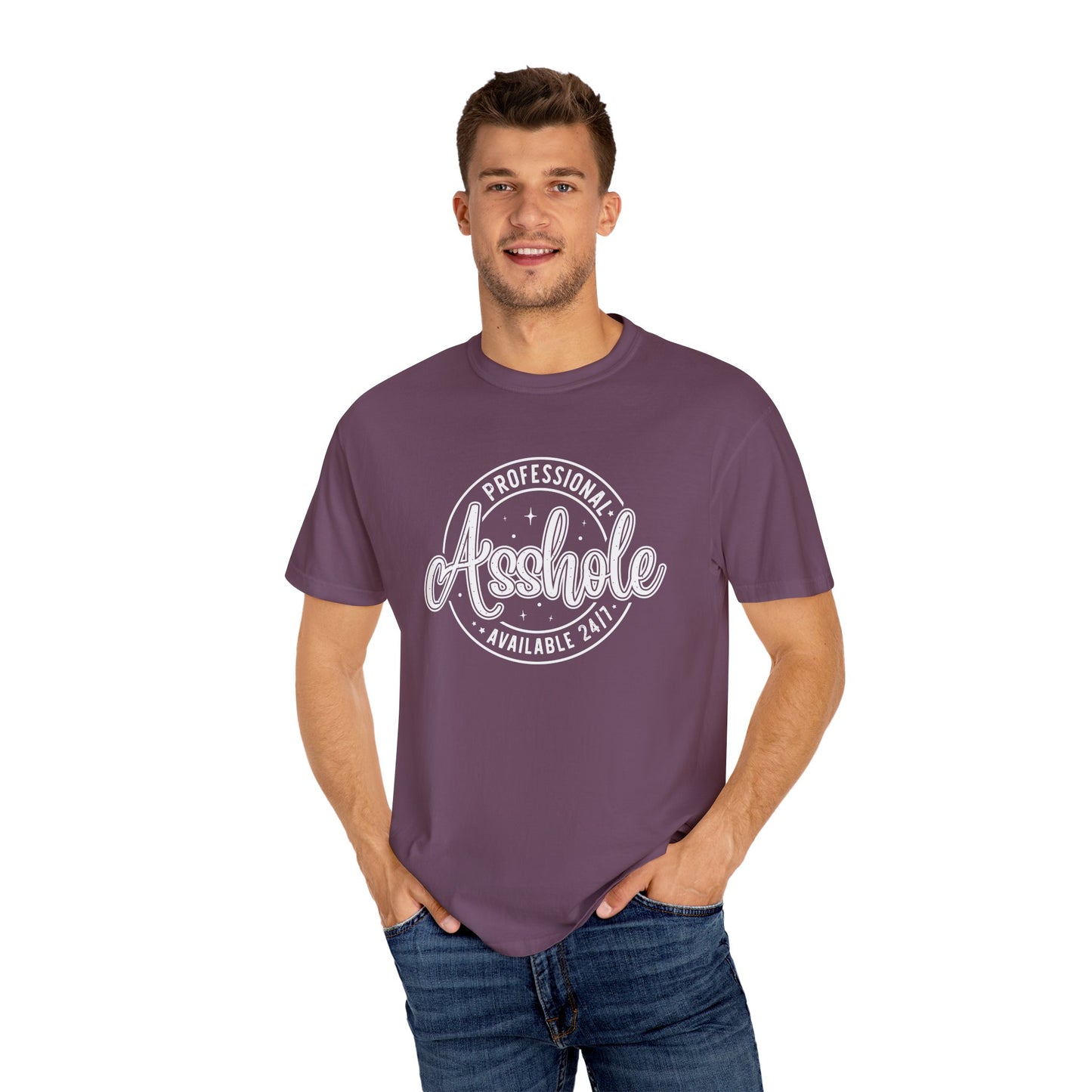 Professional asshole Unisex Garment-Dyed T-Shirt - Casual Vintage Style for Everyday Wear