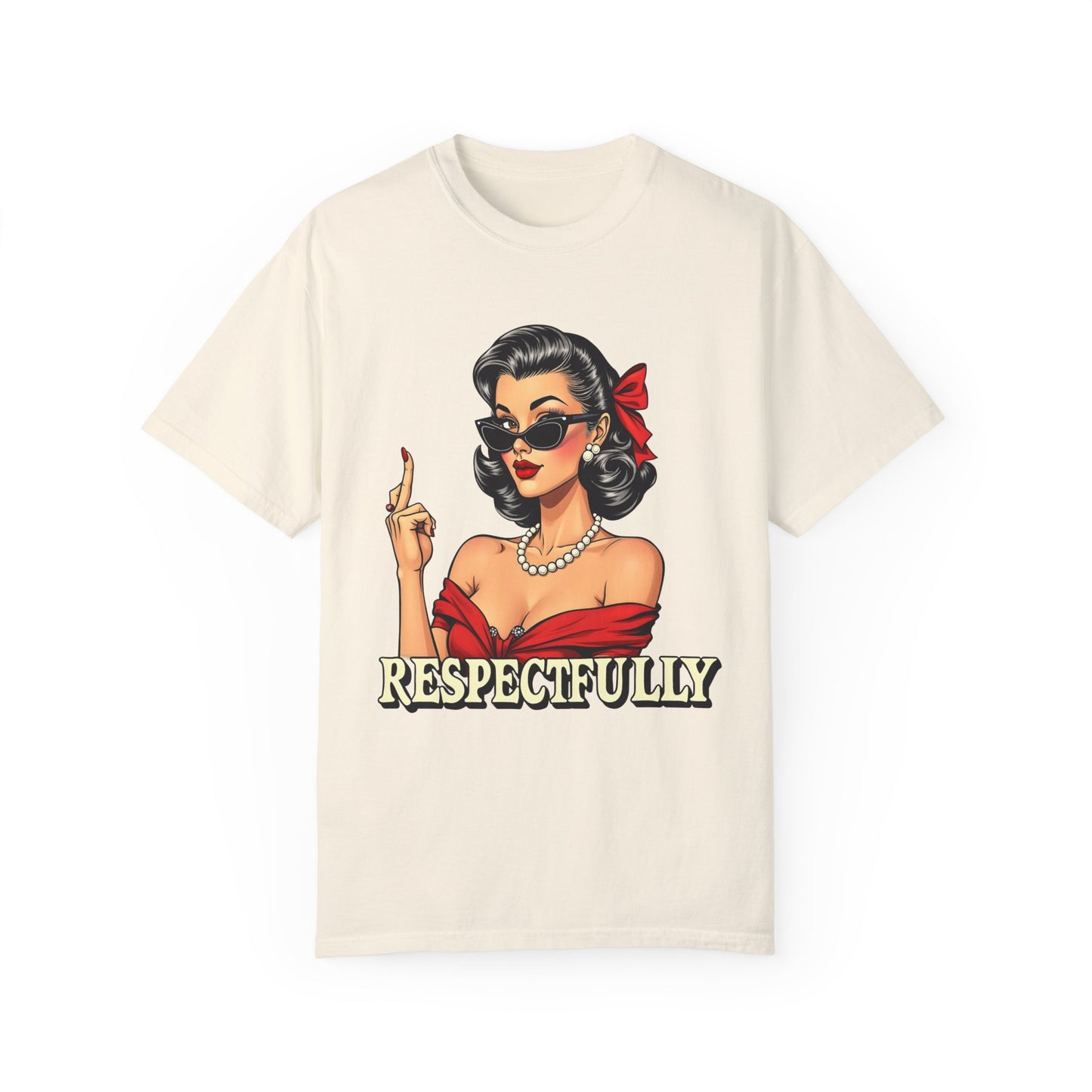 Respectfully Retro Unisex Garment-Dyed T-Shirt - Casual Vintage Style for Everyday Wear