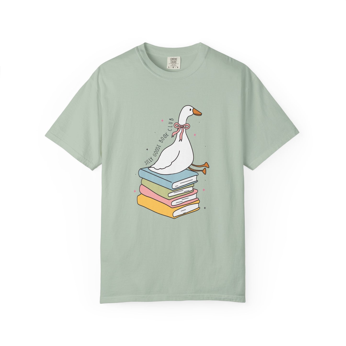 Silly goose book club Unisex Garment-Dyed T-Shirt - Casual Vintage Style for Everyday Wear