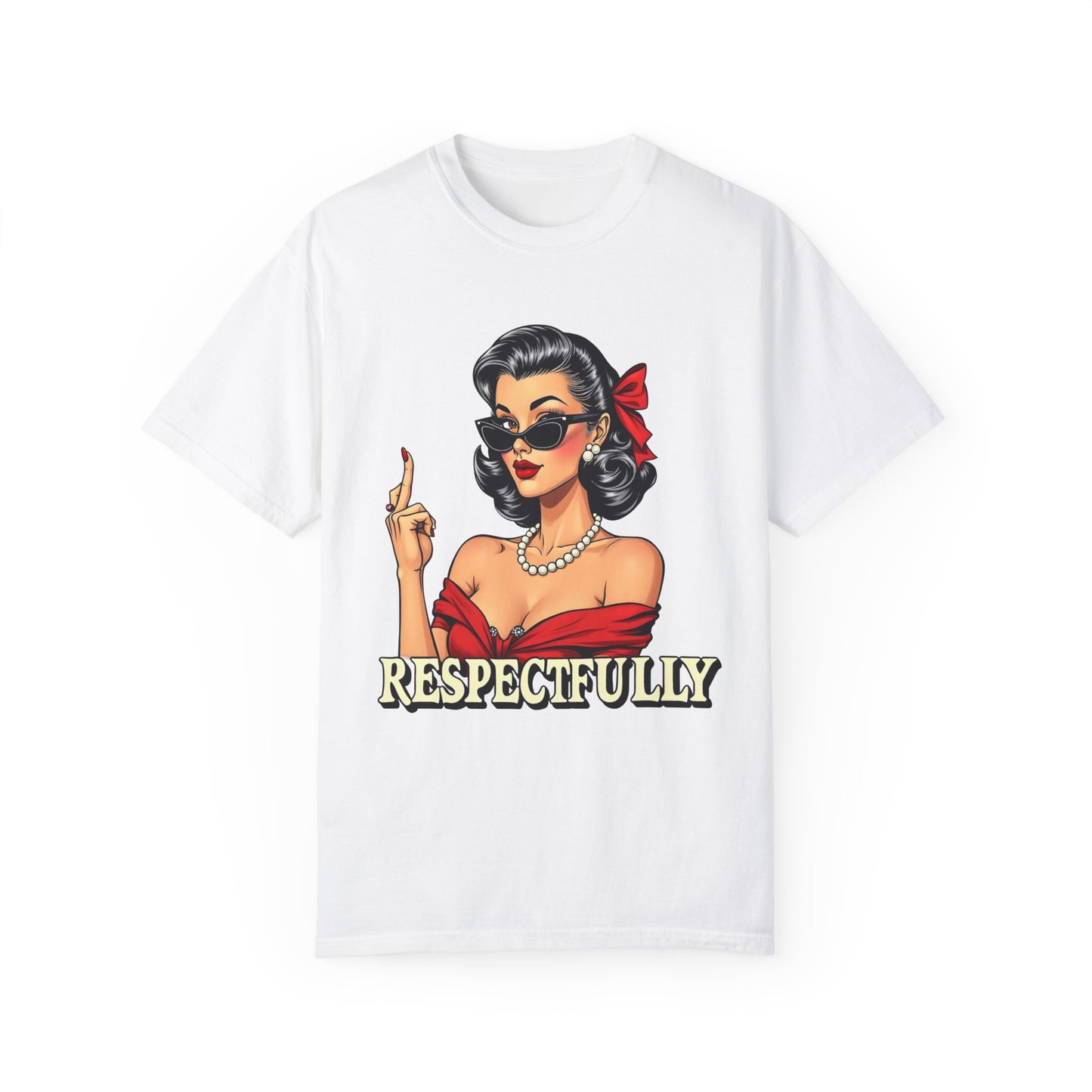 Respectfully Retro Unisex Garment-Dyed T-Shirt - Casual Vintage Style for Everyday Wear