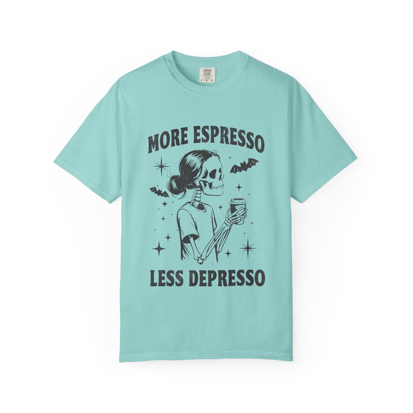 More espresso less despresso Unisex Garment-Dyed T-Shirt - Casual Vintage Style for Everyday Wear