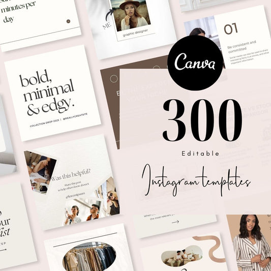 300 Beige Aesthetic Instagram Post