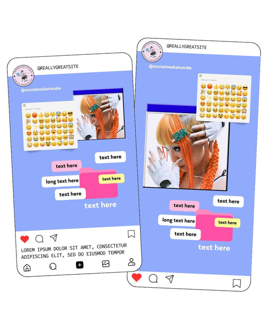 Smiley Screen Social Media Instagram Reels Post Editable Canva Templates