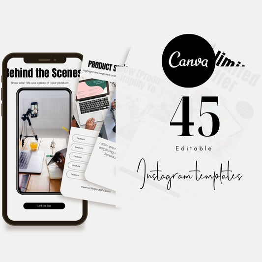45 Instagram Story Post Canva Template
