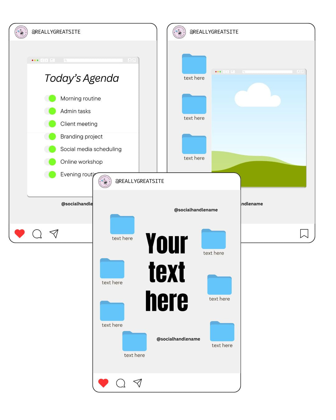 Folder Carousel Social Media Instagram
