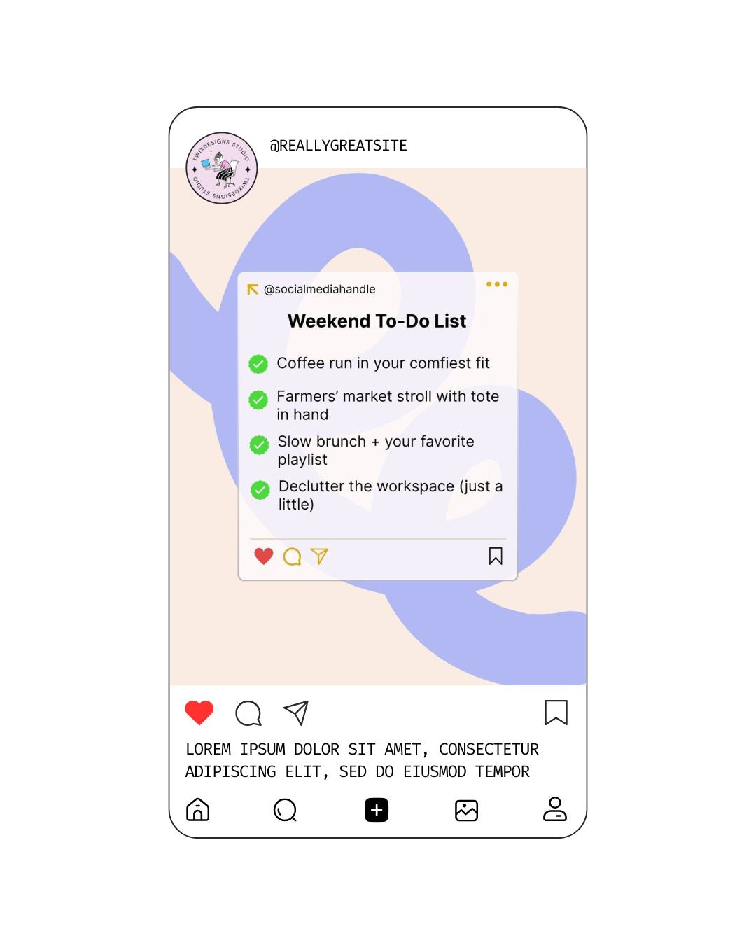 Weekend To Do List Social Media Instagram Reels Post Editable Canva Templates