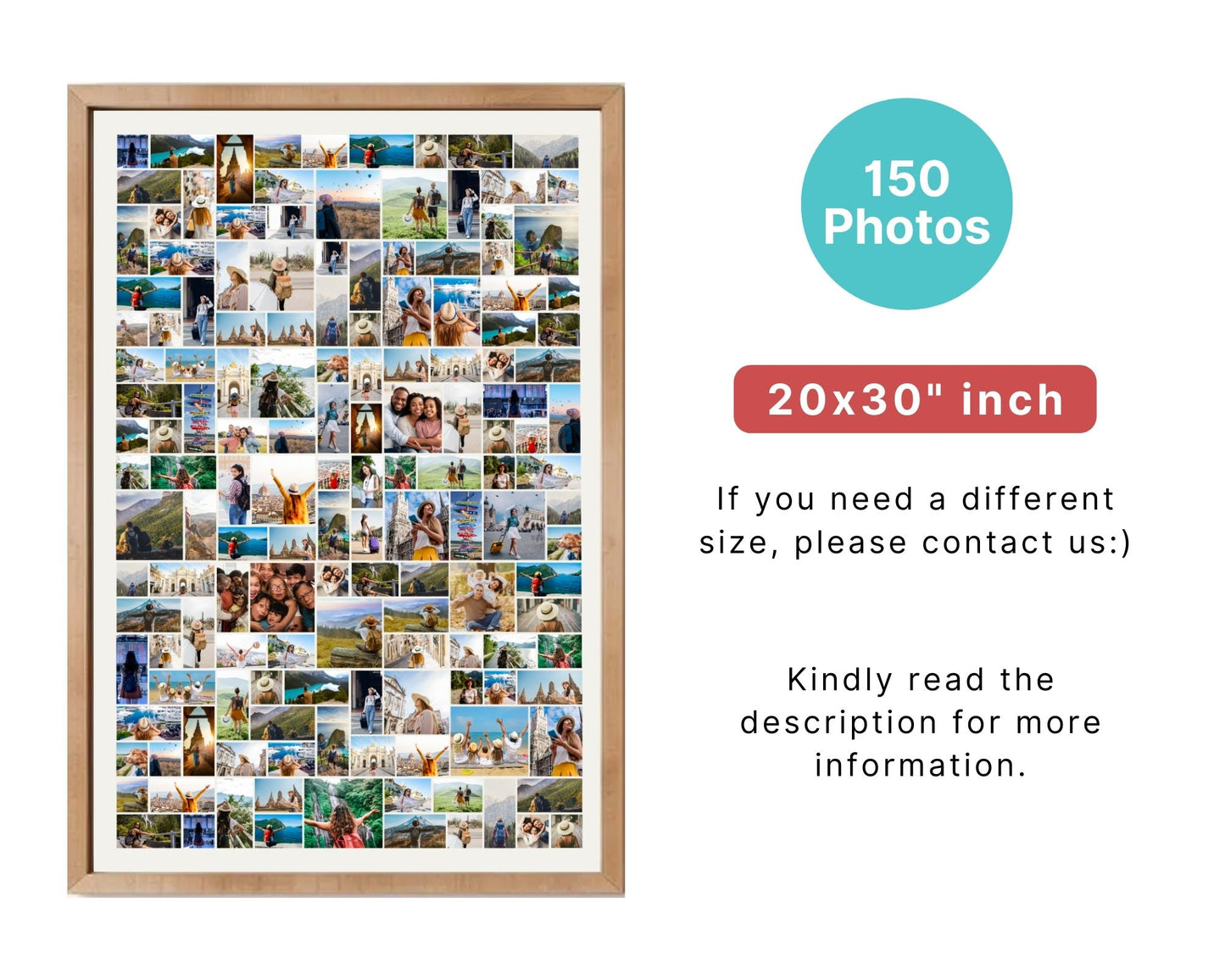 EDITABLE 150 Photo Collage, Welcome Sign, Poster Sign, Canva, DIGITAL