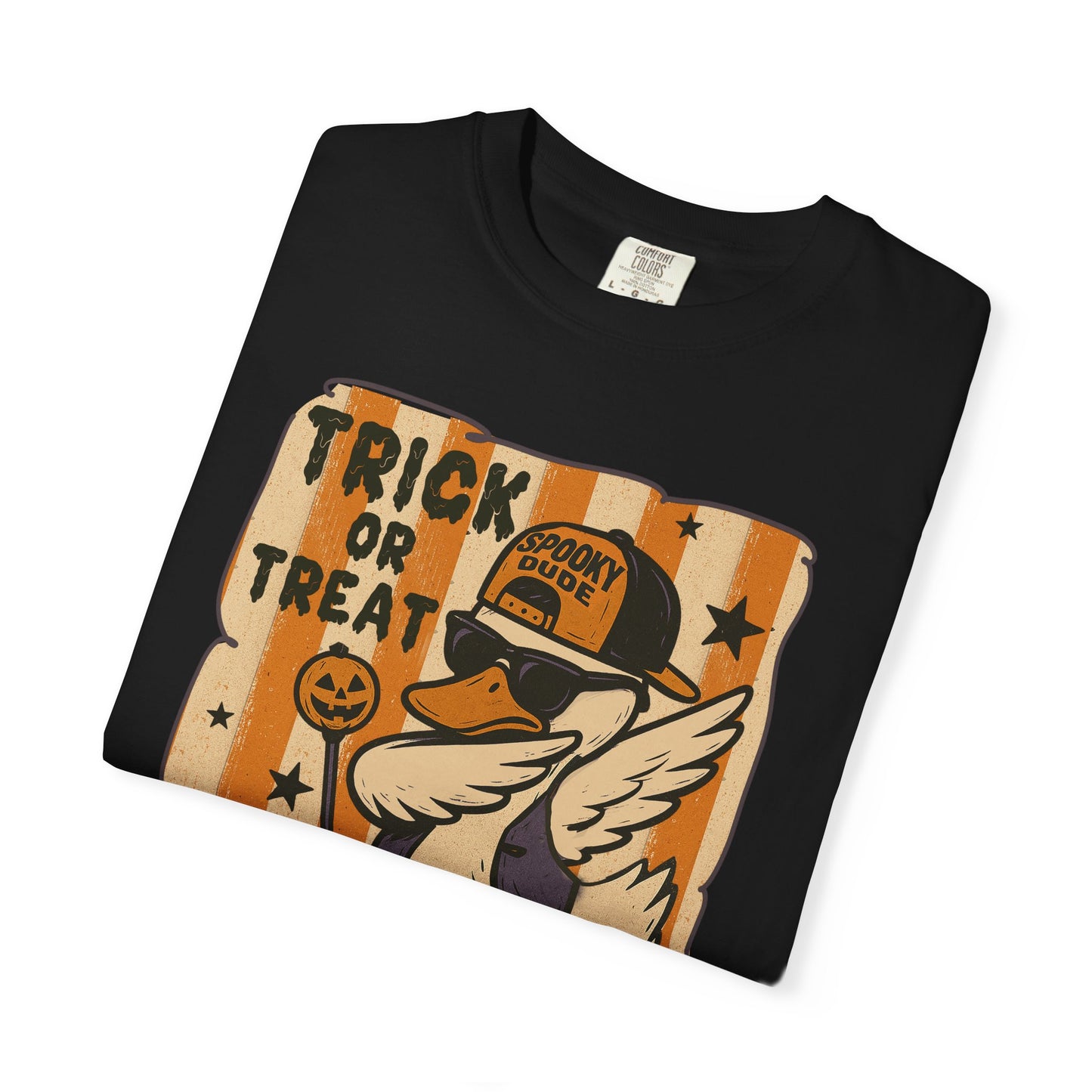 Trick or treat Halloween Unisex Garment-Dyed T-Shirt - Casual Vintage Style for Everyday Wear