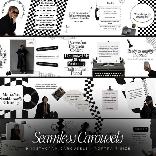 5 Seamless Instagram Carousel Posts for Your Business Using This Brand Style Theme