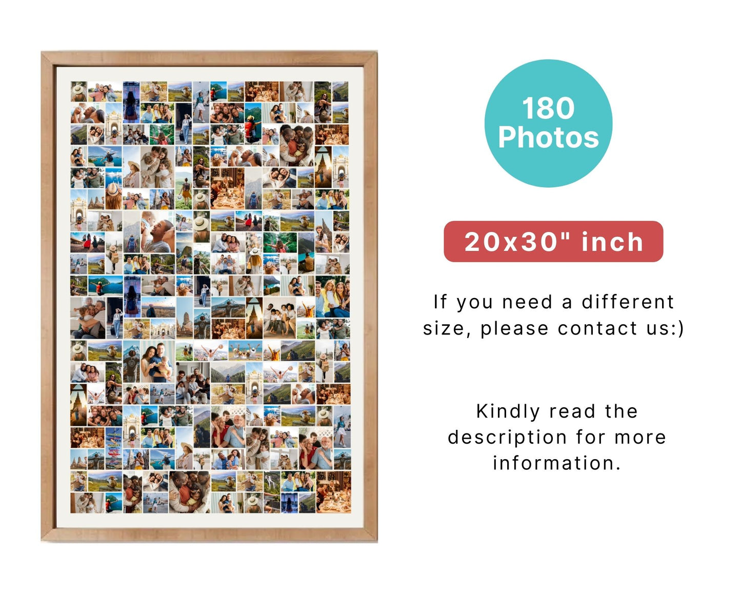 EDITABLE 180 Photo Collage, Welcome Sign, Poster Sign, Canva, DIGITAL