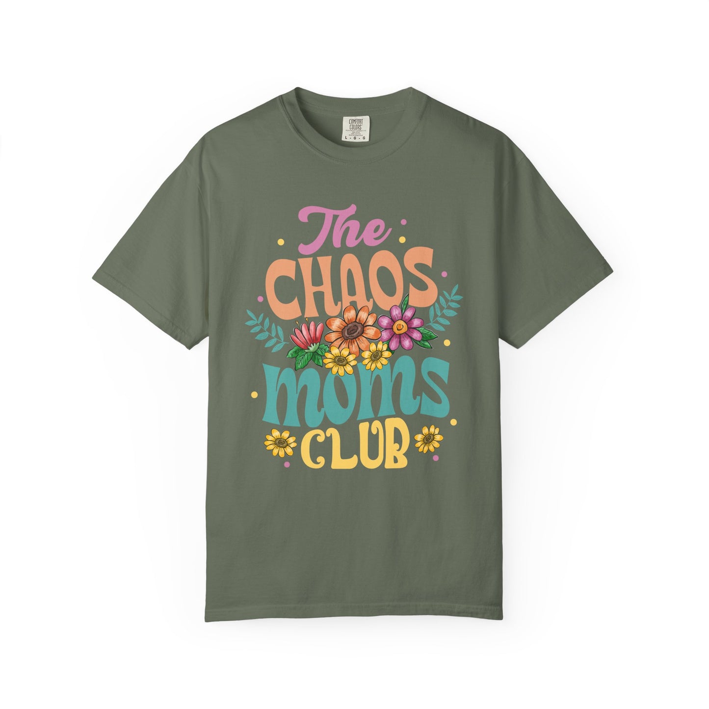 The chaos mom club Unisex Garment-Dyed T-Shirt - Casual Vintage Style for Everyday Wear