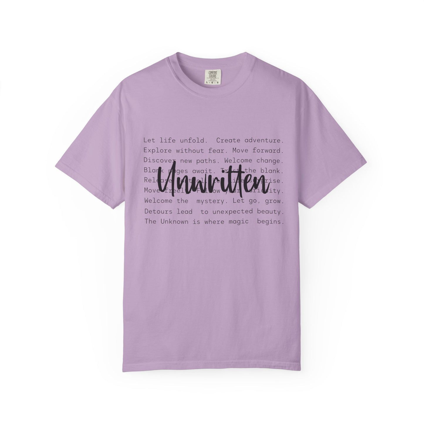 Unwritten Unisex Garment-Dyed T-Shirt - Casual Vintage Style for Everyday Wear