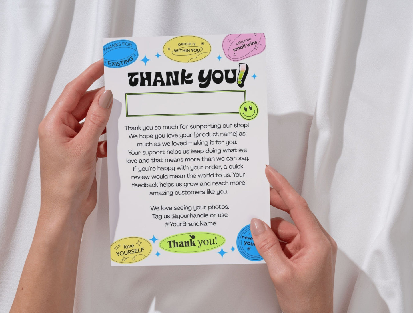 Small Business Printable Kit Canva Templates – Thank You Card, Loyalty Card, Gift Certificate, QR Code Payment Starry Theme