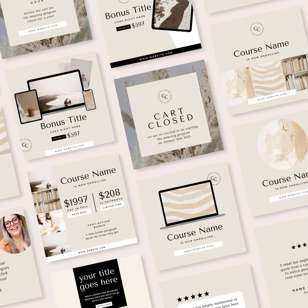 45 Course Launch Instagram Posts