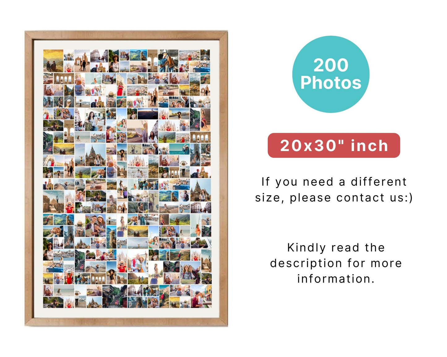 EDITABLE 200 Photo Collage, Welcome Sign, Poster Sign, Canva, DIGITAL