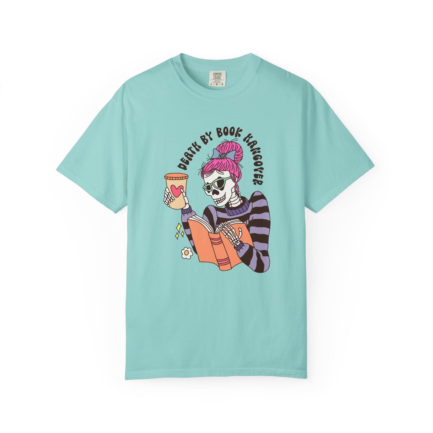 Death by book hangover Unisex Garment-Dyed T-Shirt - Casual Vintage Style for Everyday Wear