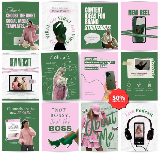 Instagram Posts for Your Business Using This Brand Style Theme