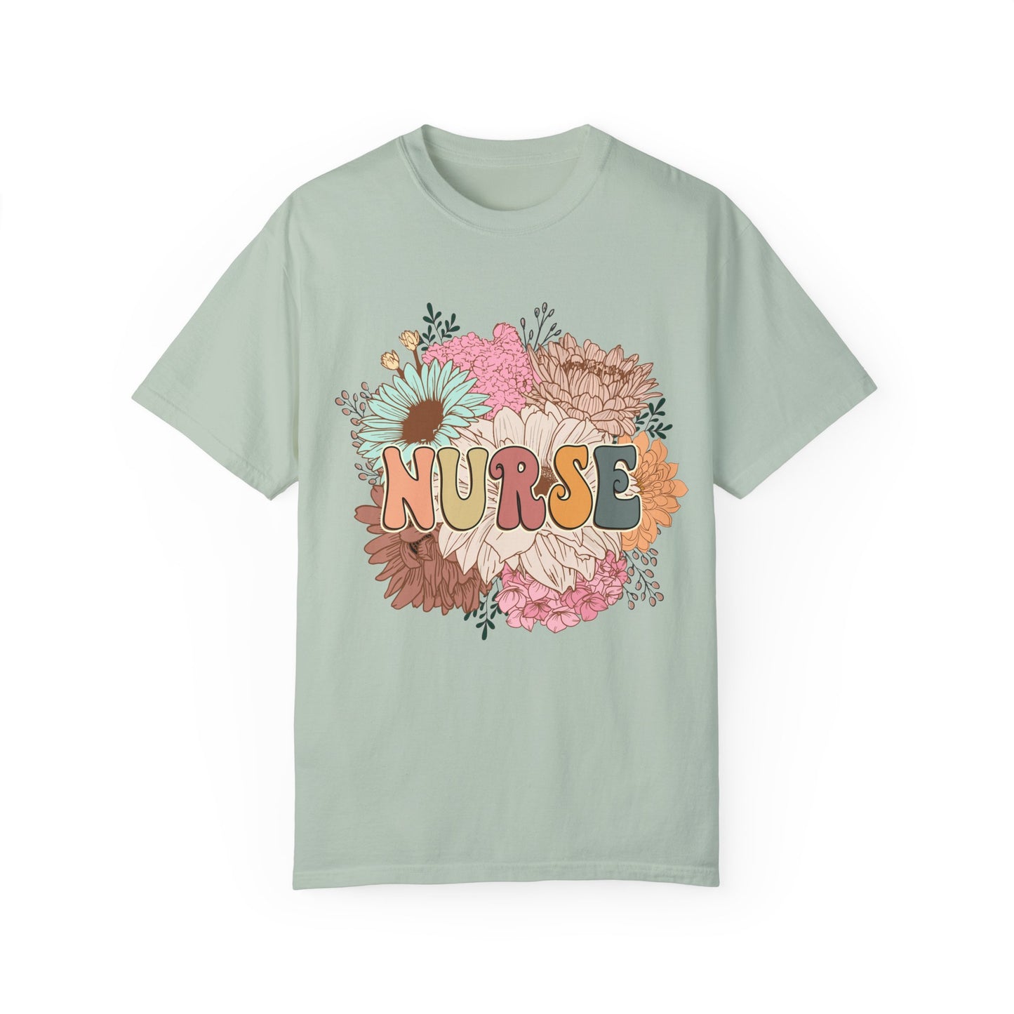 Nurse Retro Unisex Garment-Dyed T-Shirt - Casual Vintage Style for Everyday Wear