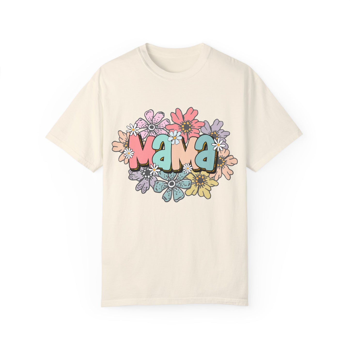 Mama Unisex Garment-Dyed T-Shirt - Casual Vintage Style for Everyday Wear