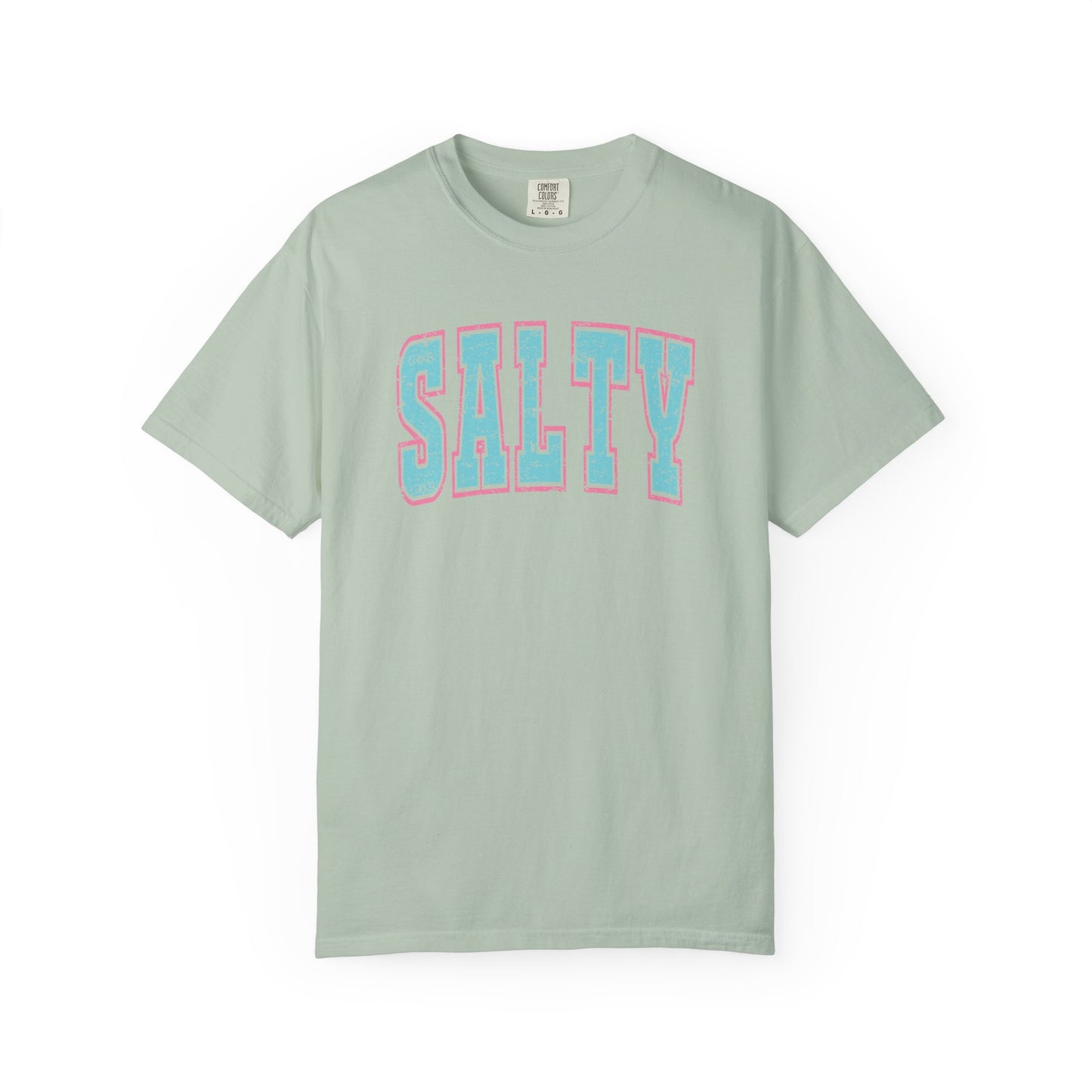 Salty Unisex Garment-Dyed T-Shirt - Casual Vintage Style for Everyday Wear