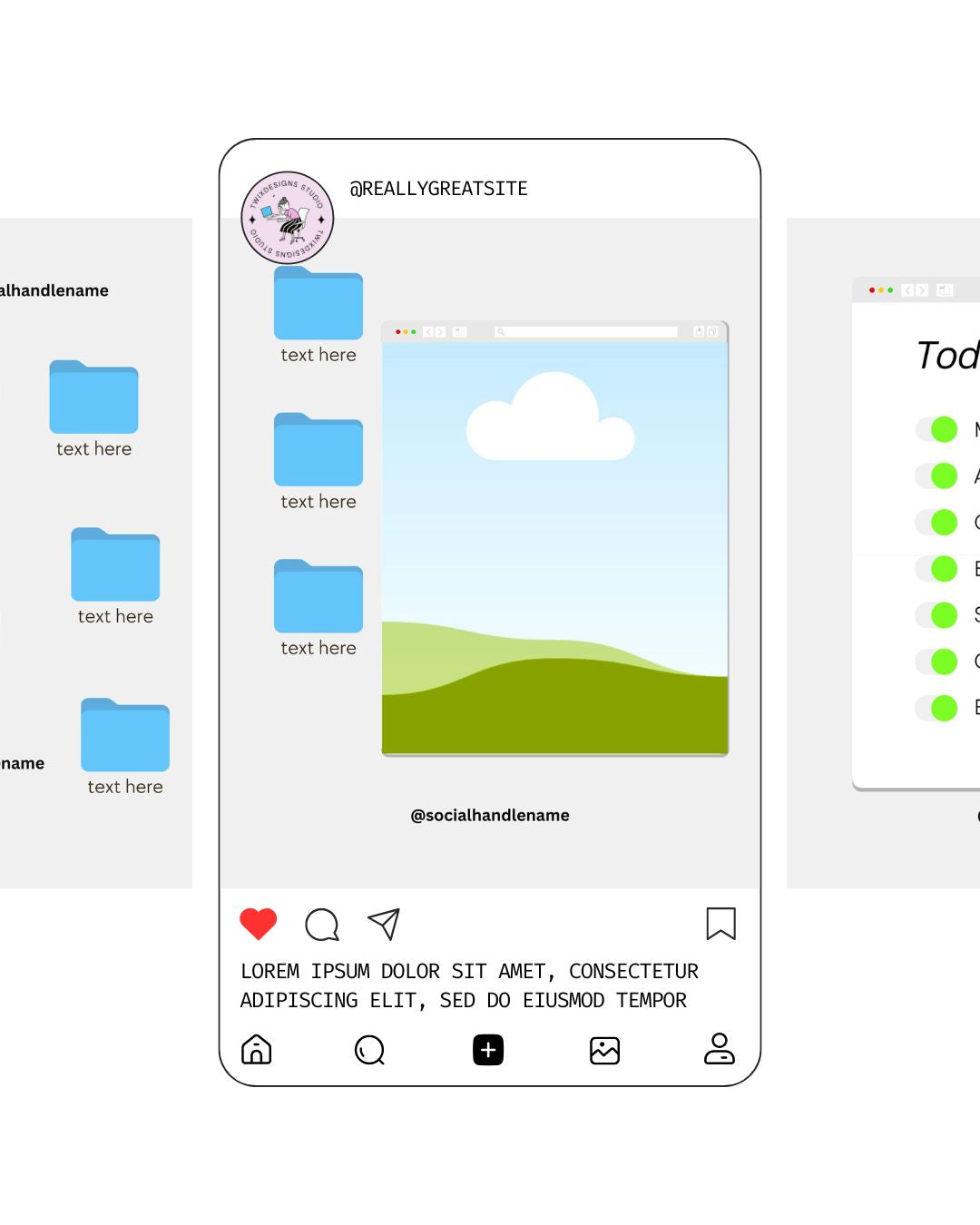 Folder Carousel Social Media Instagram