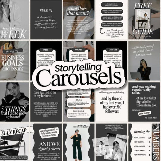 5 Seamless Instagram Carousel Posts for Your Business Using This Brand Style Theme
