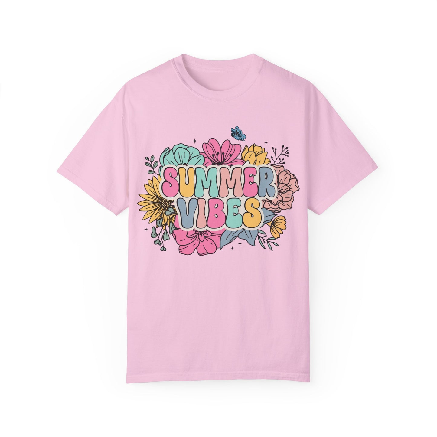 Summer Vibes Unisex Garment-Dyed T-Shirt - Casual Vintage Style for Everyday Wear